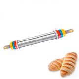 Rolo para Massas Profissional 28cm com 4 Reguladores de Altura (2, 4, 6, e 10 Mm) Anodilar