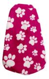 Roupa Capa Soft Para Cachorro Rosa Com Patinhas Tamanho M - Nica pet