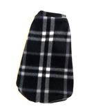Roupa Capa Soft Para Cachorro Xadrez Preto Tamanho G - Nica pet