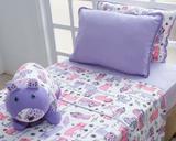 Roupa de cama jogo hortência gato - Pertutty soft