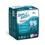 Roupa Íntima Bem Estar Pants G/EG Com 8 Unidades