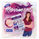 Roupa Íntima Bigfral Moviment Feminina P/M 8 Unidades