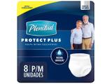 Roupa Íntima Descartável Tam. P/M - Plenitud Protect Plus 8 Unidades