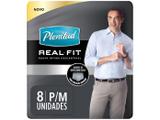 Roupa Íntima Descartável Tam. P/M - Plenitud Real Fit Homem 8 Unidades