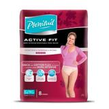 Roupa Íntima Feminina Plenitud Active G/XG Com 8 Unidades - Plenitude