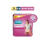 Roupa Íntima Plenitud Active Mulher G/XG Com 8 Unidades