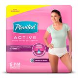 Roupa Íntima Plenitud Active Mulher P/M Com 8 Unidades