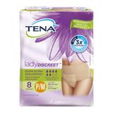 Roupa Íntima Tena Lady Discreet 8 Unidades Tam PM