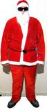Roupa Papai Noel De Luxo Em Veludo 5 Peças Fantasia Natal (BSL-36041-15) - Braslu