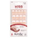 s Kiss NY Salon Acrylic French -Fame Game - Impress