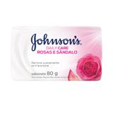 Sabonete Em Barra Johnsons Daily Care Rosas e Sândalo 80g - Johnson's