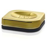 SABONETEIRA CROMO PETALA PRETO/DOURADO Ou