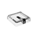 Saboneteira Cube 10 x 10 x 2,5 cm Cristal - Coza - Brinox