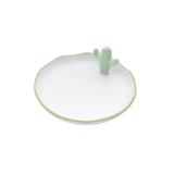 Saboneteira de Cerâmica Cactos 12,7cmx12,7cmx3,5cm Rojemac