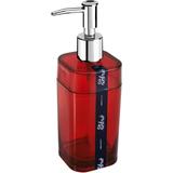 Saboneteira De Válvula Porta Sabonete Líquido 290ml Banheiro Vermelha - Coza