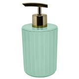 Saboneteira Liquida Porta Sabonete Groove Acessório Banheiro Verde Menta Fechado - Ou