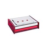 Saboneteira Quadrata 10 x 8 cm Vermelha - Brinox