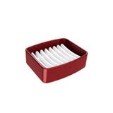 Saboneteira Splash 6,5 x 6,5 x 19,2 cm Vermelho Bold - Coza - Brinox