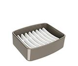 Saboneteira Splash Warm Gray Coza - Brinox