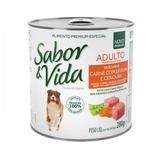 Sabor e Vida Lata Patê para Cães Adultos Carne Ervilha e Cenoura - 280G - Affinity