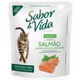 Sabor e Vida Sachê Gatos Indoor Adultos Salmão e Espinafre - 85G - Affinity