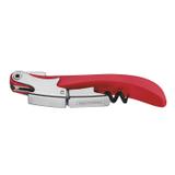 Saca Rolhas Com Abridor Tramontina 25552170 Harmoniza Inox Vermelho