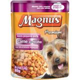 Sache Magnus Carne para Cães Adulto de Pequeno Porte 85 g - Magnus, adimax pet