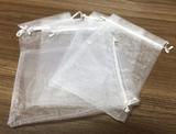 Saco de organza branco 12x15 - pacote com 10 unds - Suiça
