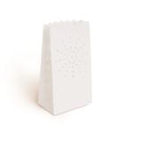 Saco de Papel Vazado para Vela Branco Casamento 8 unidades Cromus