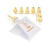 Saco Decorador Confeiteiro Com 9 Bicos Plastico Bolo Cup Cake - Bager