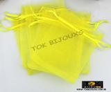 Saco Organza 9X12 - Amarelo - 10 Unid - Tok bijouxs