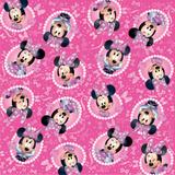 Saco P/Presente Minnie Disney Rosa Bilho 20X29Cm C/40 Un. - Cromus