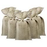 Saco para Presente 17x30cm Juta Cru com Cordão com 10 Sacos - Juta e cia