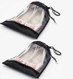 Saco para Sapatos VB Home com Visor Transparente Preto 2 peças