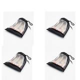 Saco para Sapatos VB Home com Visor Transparente Preto 4 peças