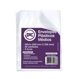 Saco Plastico Dac Médio c/ 4 Furos Ofício 050 Plast Cristal 5078-50