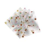 Saco Transparente Decorado Estrelas Natal 25x37 100 Unidades - Cromus