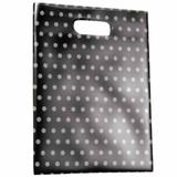 Sacola alca sorriso 30x40 bolinha preta / 50un / magnatech