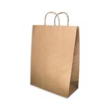 Sacola de Papel Kraft 26,5x19,5cm Cromus Pardo - Maxclip