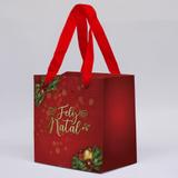 Sacola de Papel P - Natal Esplêndido c/10 un - Custom box