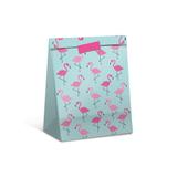 Sacola Pacote P/Presente Flamingo Rosa M Dec. Festas - Cromus