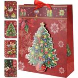 Sacola para Presente Tema Natal em Papel -Colorido - Koopman