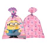 Sacola Surpresa Minions Rosa 08 unidades Festcolor
