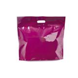 Sacolas Gift para Presentes com Ziper Metalizado Rosa G Cromus