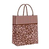 Sacolas para Presentes Arabesco Rosa e Marrom 10 unidades Cromus