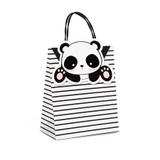 Sacolas para Presentes Festa Panda Rosê 10 unidades Cromus - Festabox