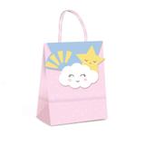 Sacolas para Presentes Rosa Festa Pedacinho do Céu 10 unidades Cromus - Festabox
