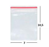 Sacos Plásticos Zip Lock Hermético 7x10,5 cm N3 c/ 1.000 unidades - Talge