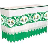 Saia Babado Crepom Palmeiras - Festabox