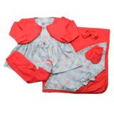 Saída Maternidade Charme Balão Kids Vermelho - Tam P
